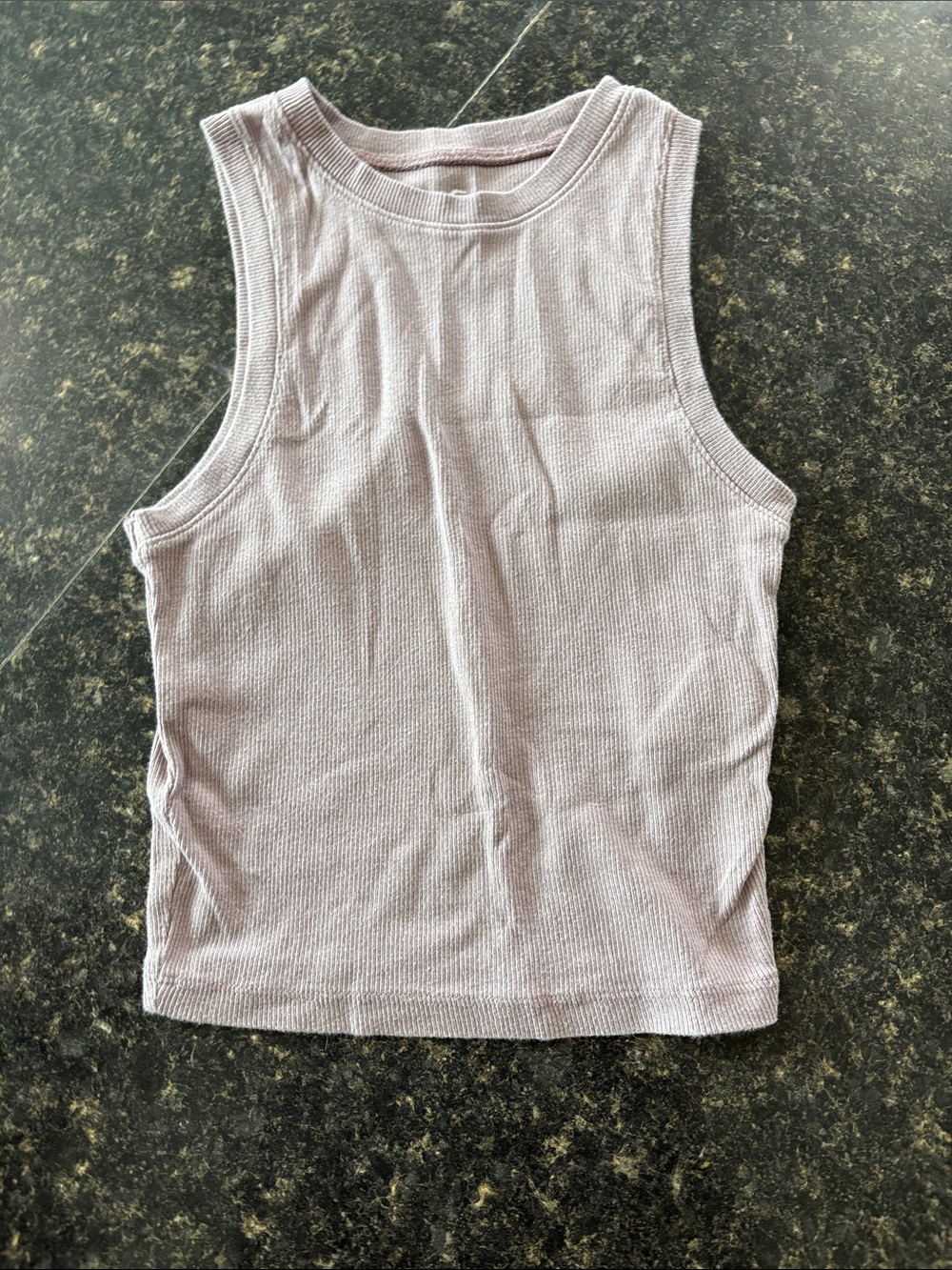 Hollister Blue & Taupe Ribbed Kids Tank Tops - 2-Pack - Picture 2 of 5